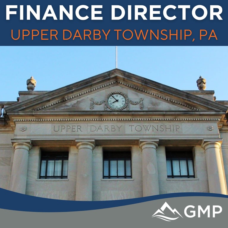 Upper Darby Township, PA Finance Director recruitment announcement