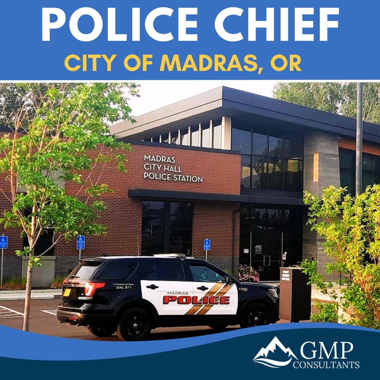 Police Chief recruitment announcement for City of Madras