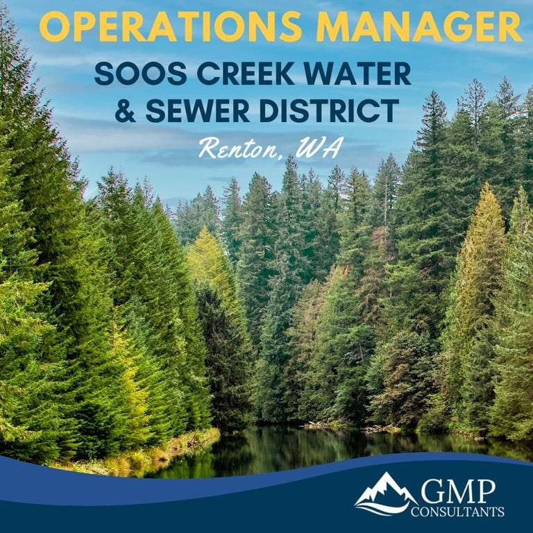 Operations Manager recruitment announcement for Soos Creek Water & Sewer District
