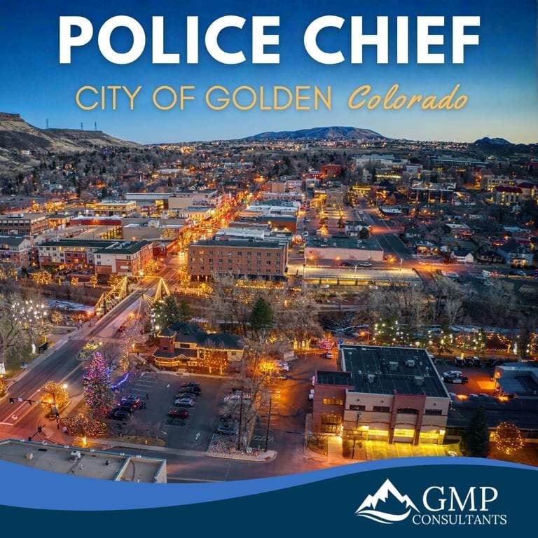 Police Chief recruitment announcement for City of Golden
