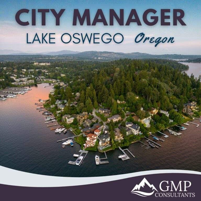 City Manager recruitment announcement for City of Lake Oswego