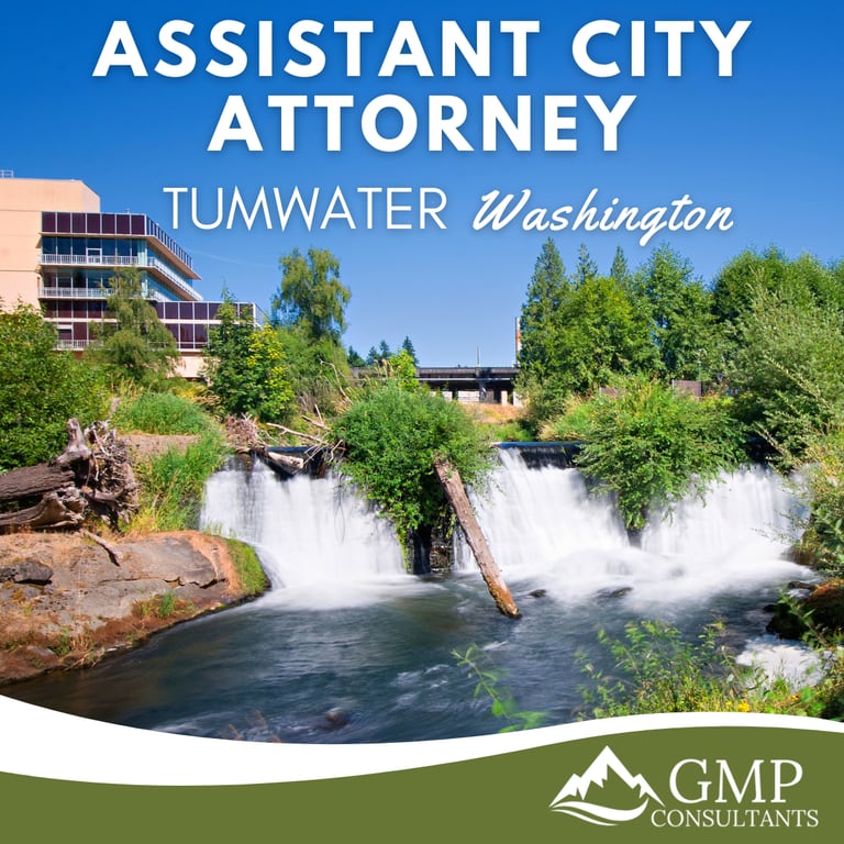 Assistant City Attorney recruitment announcement for City of Tumwater