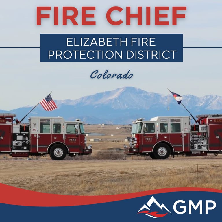 Elizabeth, CO Fire Chief recruitment announcement