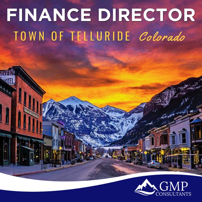 Finance Director recruitment announcement for Town of Telluride