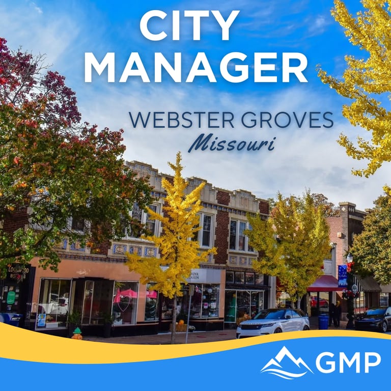 City of Webster Groves, MO  City Manager recruitment announcement