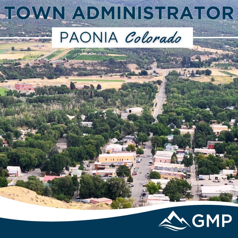 Town of Paonia, CO Town Administrator recruitment announcement