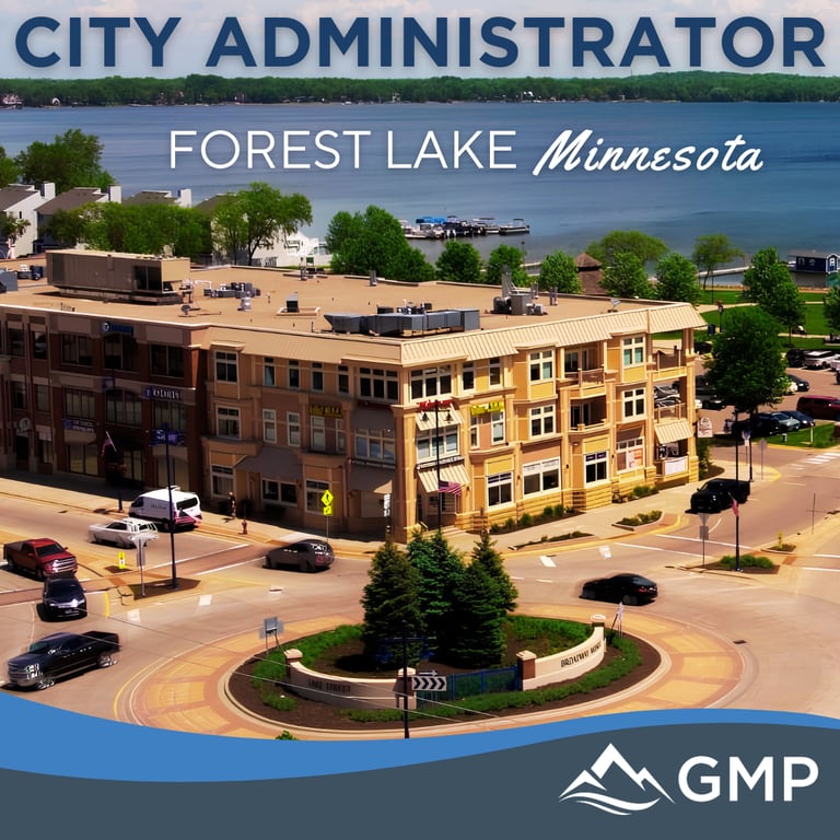 City Administrator recruitment announcement for City of Forest Lake