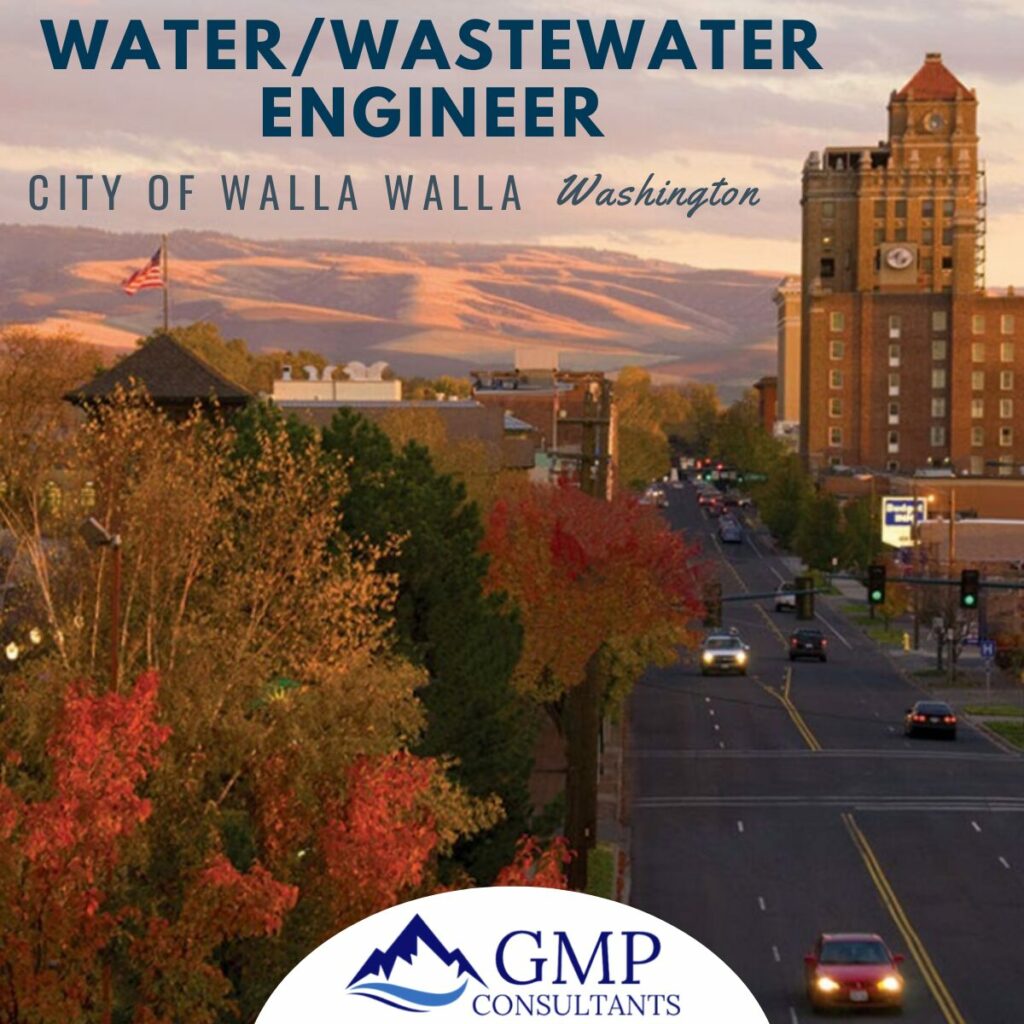 Water/Wastewater Engineer for the City of Walla Walla, WA.